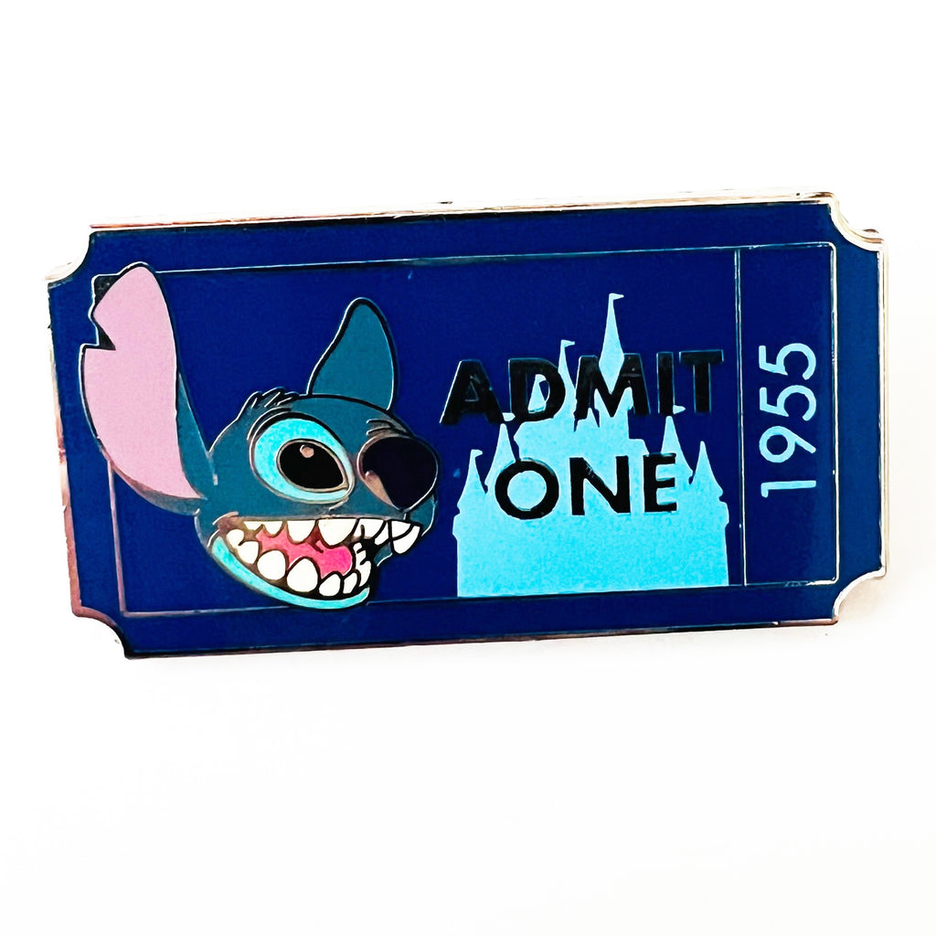 Disney Stitch Admission Ticket Admit One Collection Limited Release Pin
