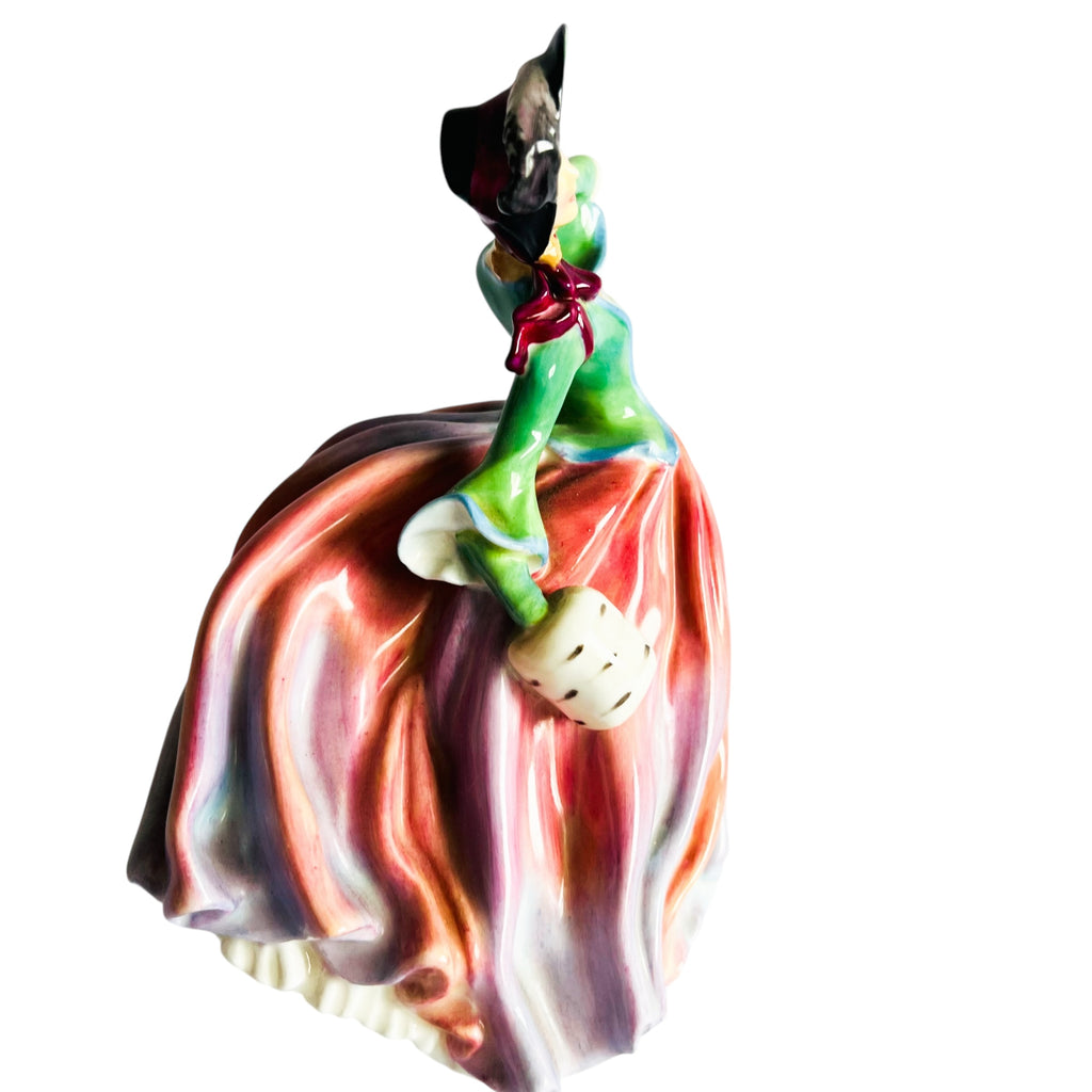 Vintage Royal Doulton Autumn Breezes Victorian Lady Figurine