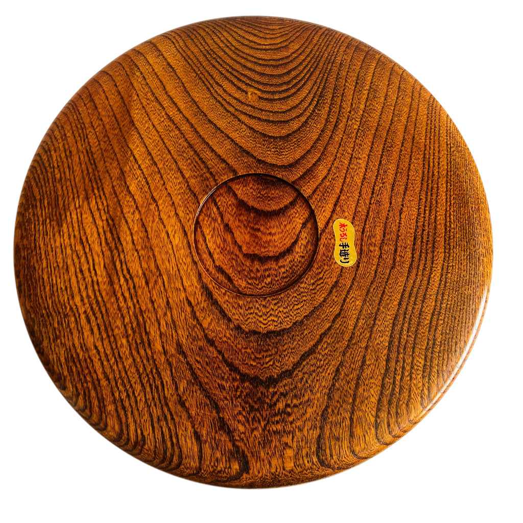 Futa Balleries Wooden Lacquer Round Craft Japan Tea Tray