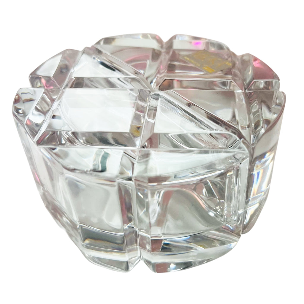 Mikasa Crystal Yugoslavian Candlestick 2 PC Set