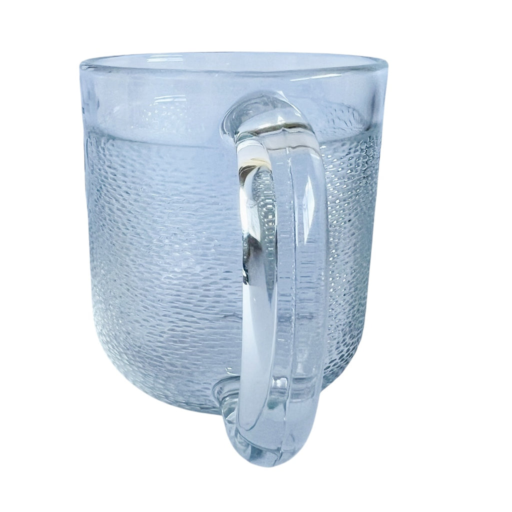 Littala 50cl Textured Clear Glass Mug
