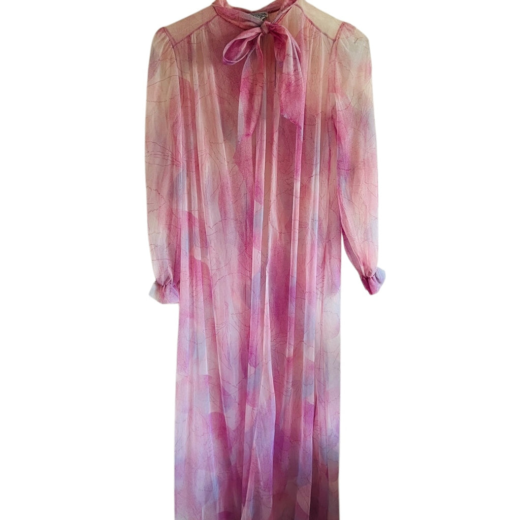 Vintage Lily of France by Rosa Puleo-Szule Sheer Nightgown & Robe Peignoir Set