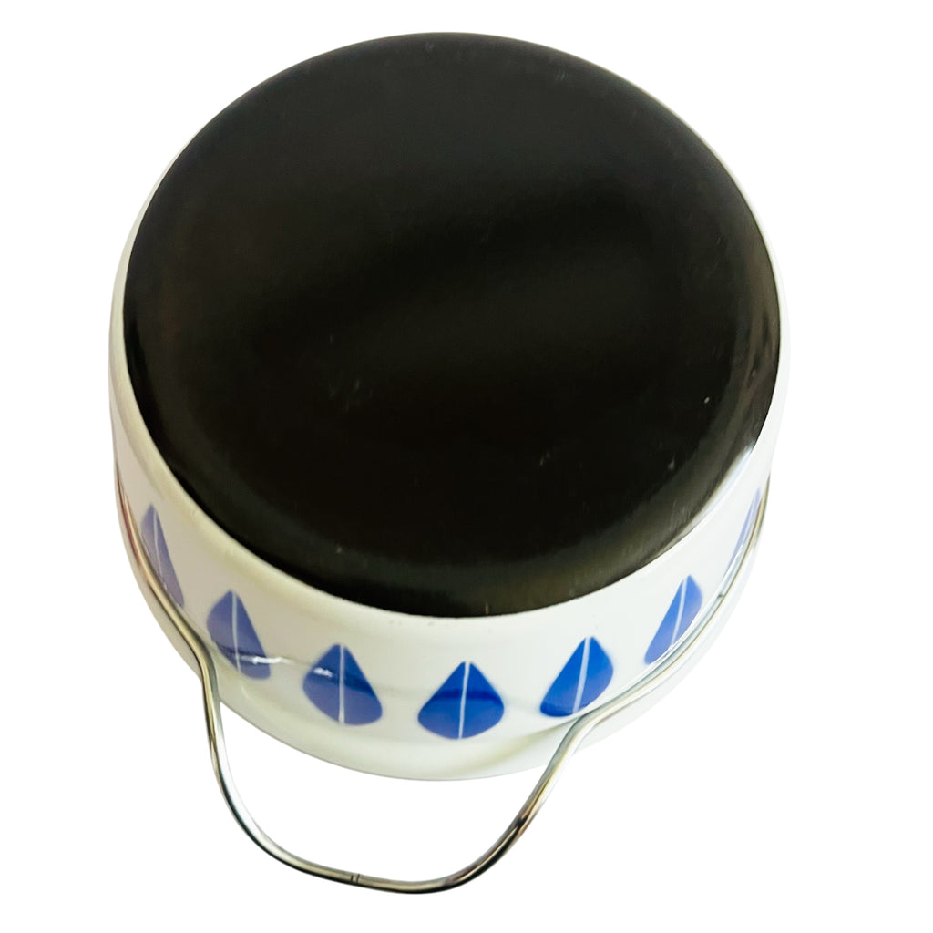 Cathrineholm Midcentury Cobalt Blue Lotus Dutch Oven Pot with Lid