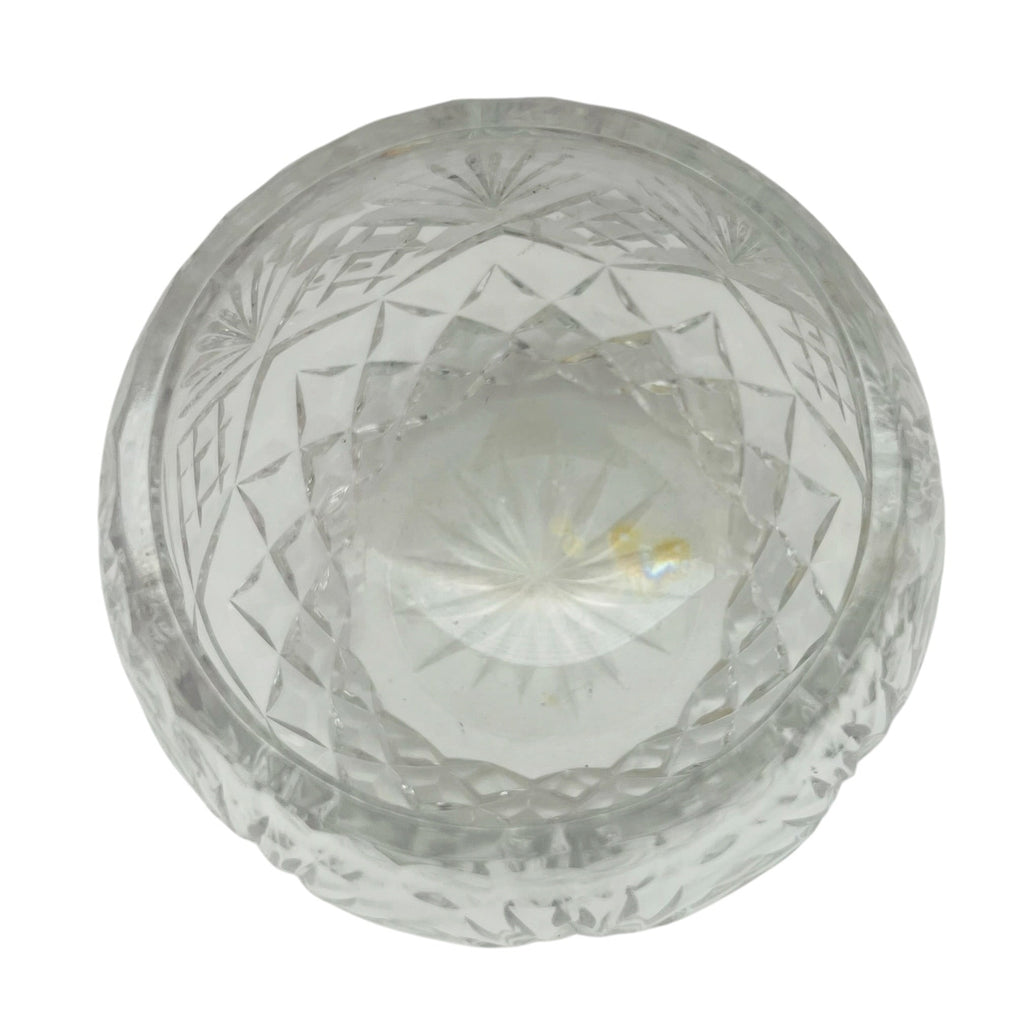 Vintage Cut Crystal Glass Bowl