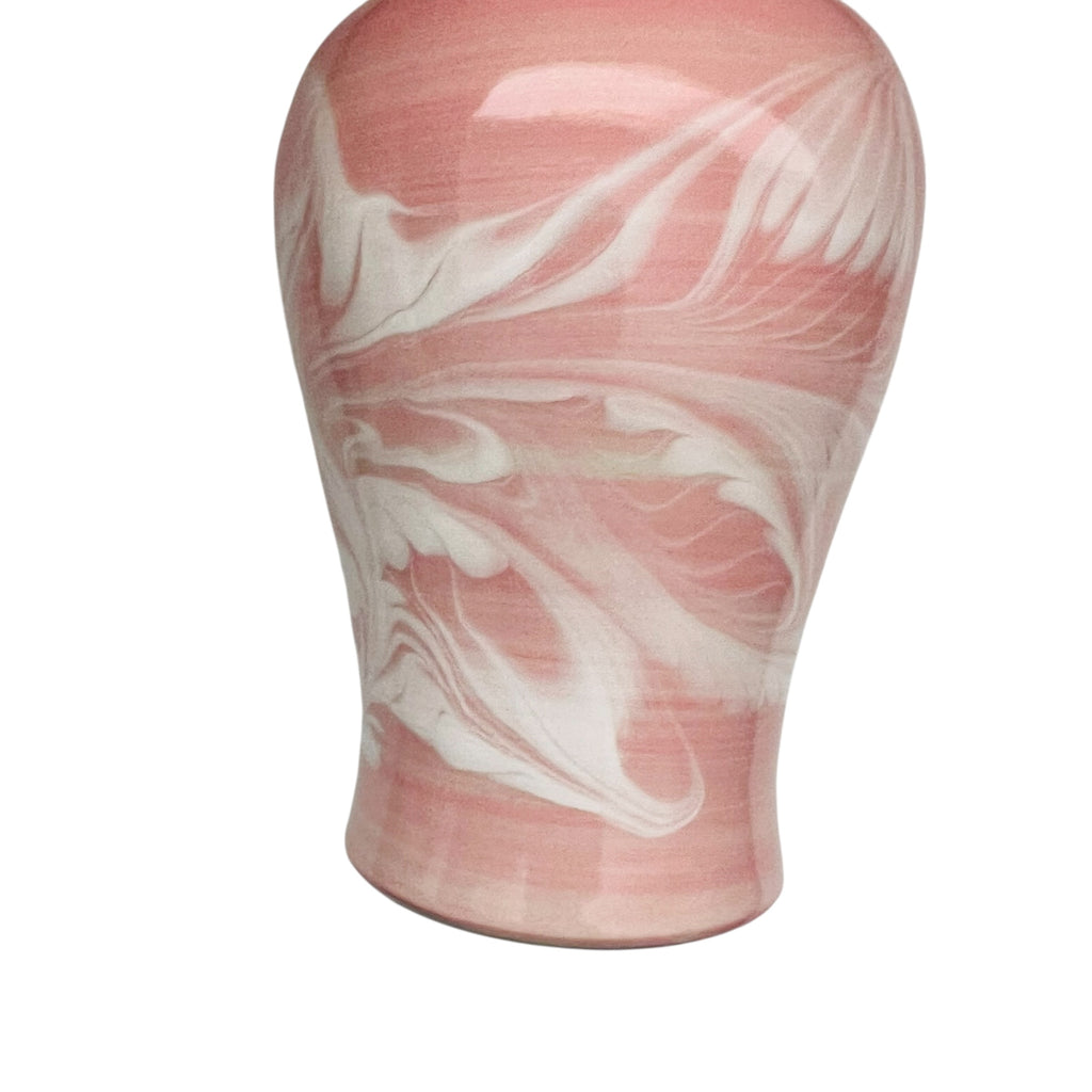Vintage Swirl Pattern Porcelain Vase