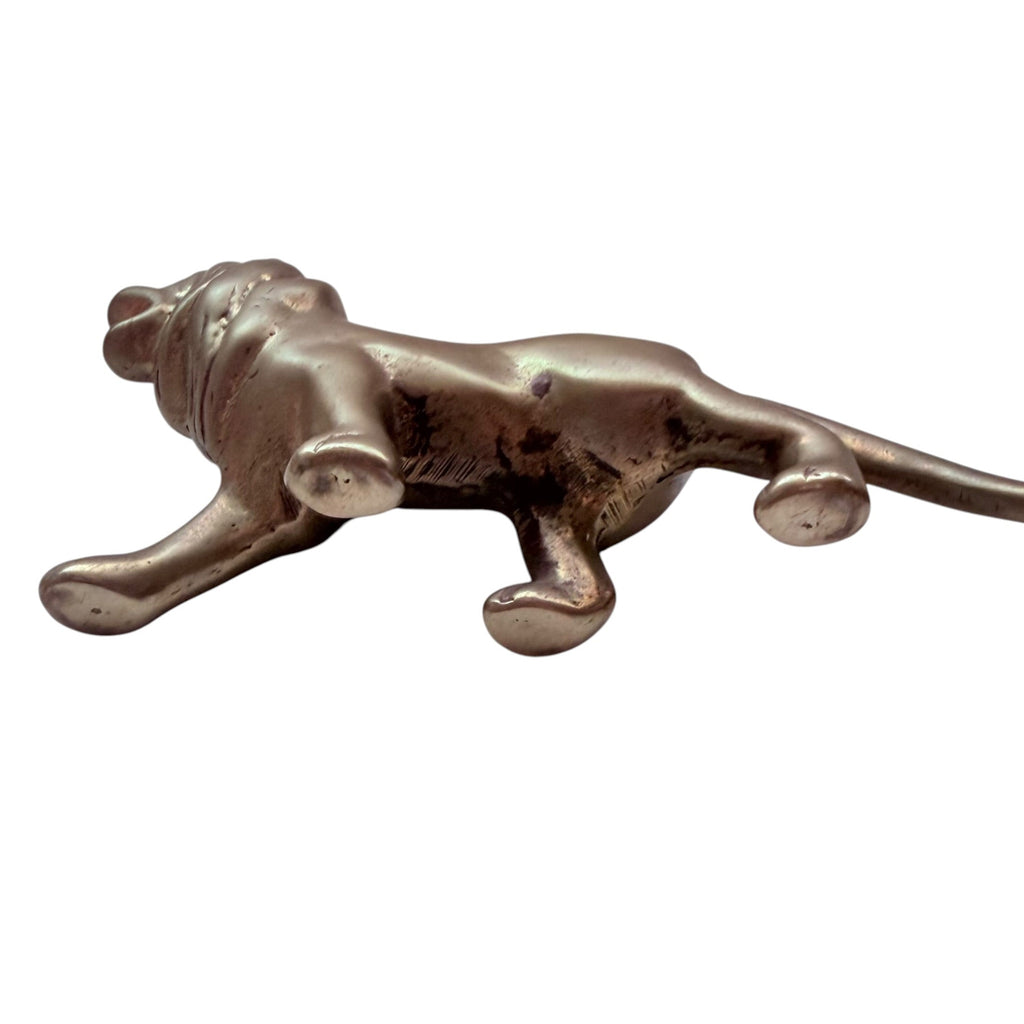 Vintage Bronze Lion Figurine