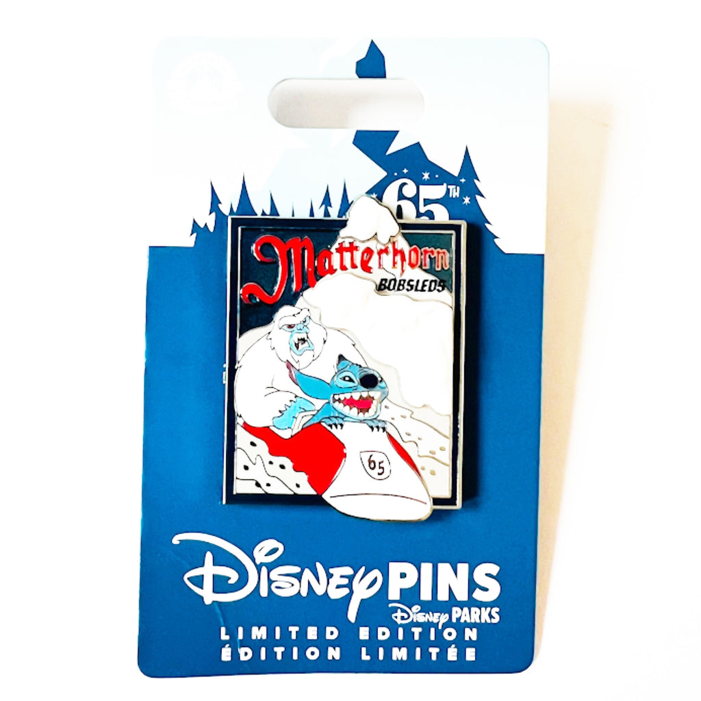 Disney DLR Attraction Matterhorn Bobsleds 65th Anniversary Disneyland Resort LE Pin