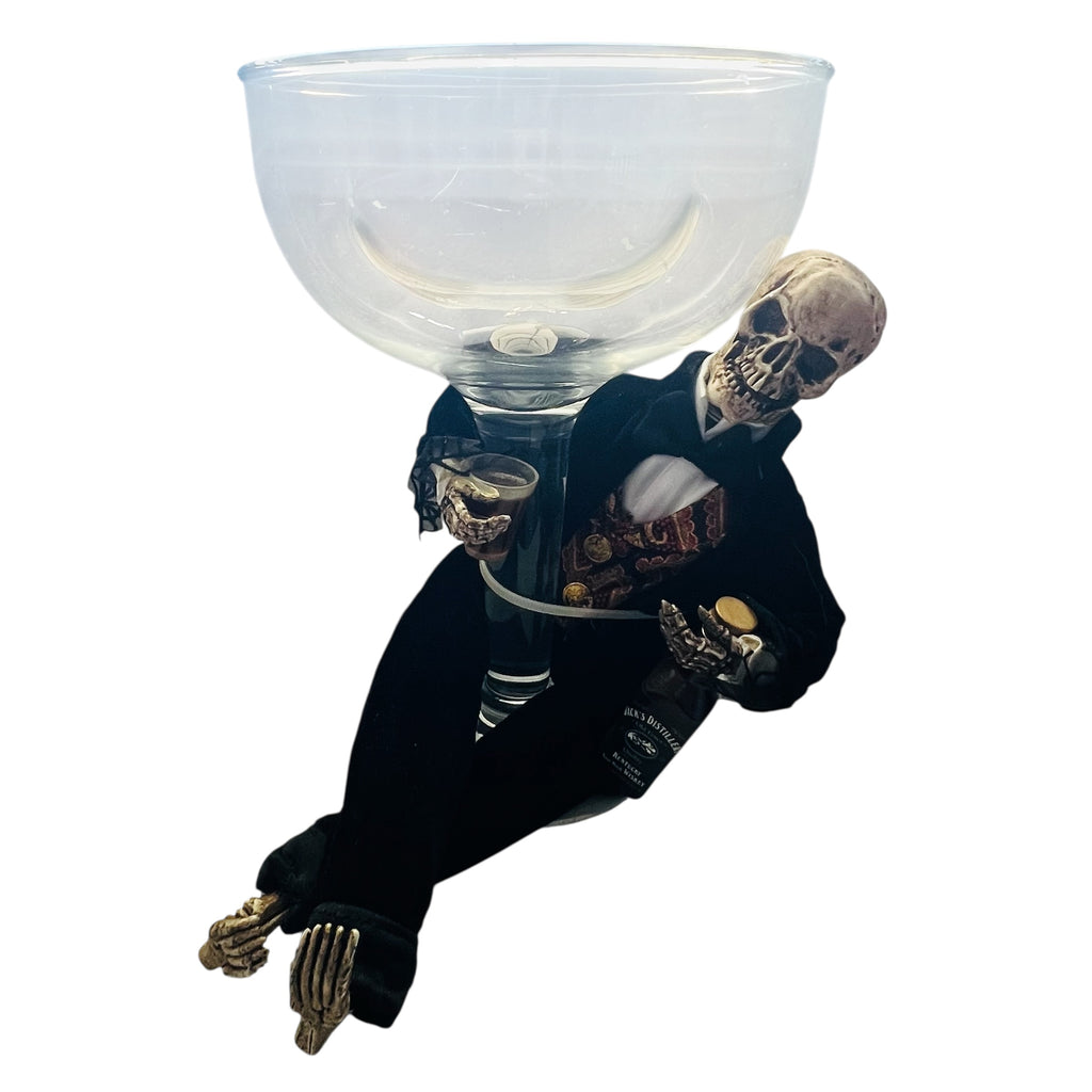 Karen Didion Crakewood Collection Halloween Skeleton Figure Bowl