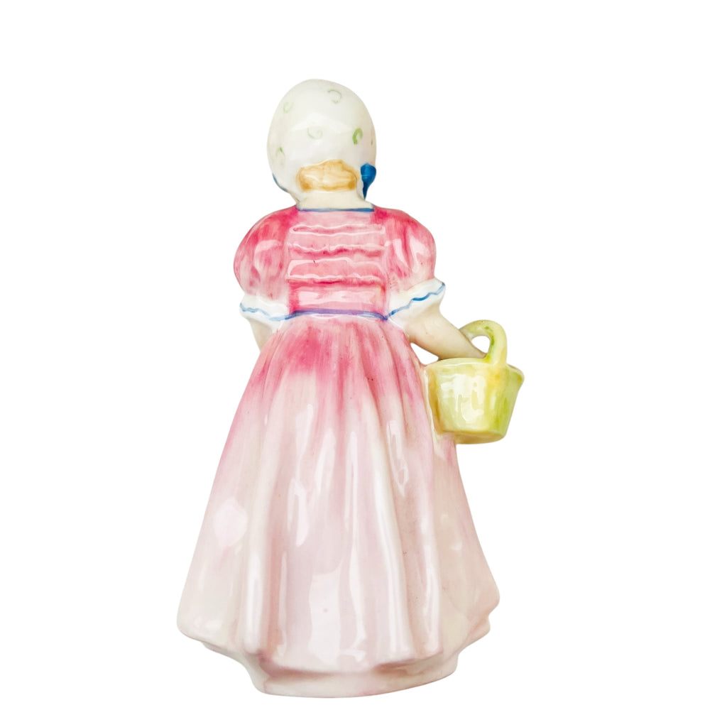 Vintage Royal Doulton Tinkle Bell Girl with Basket Figurine