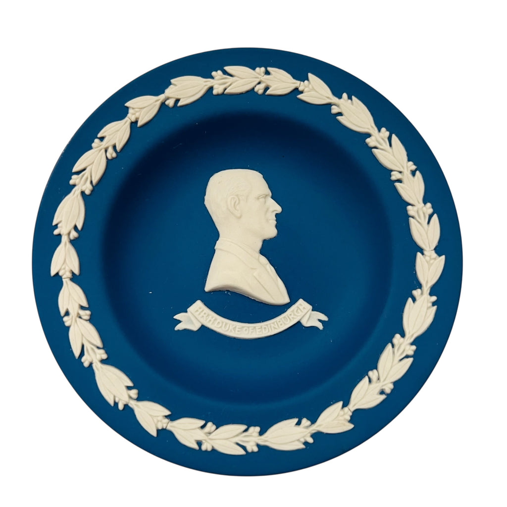 Vintage Wedgwood Queen Elizabeth & Prince Phillip Jasperware Plates