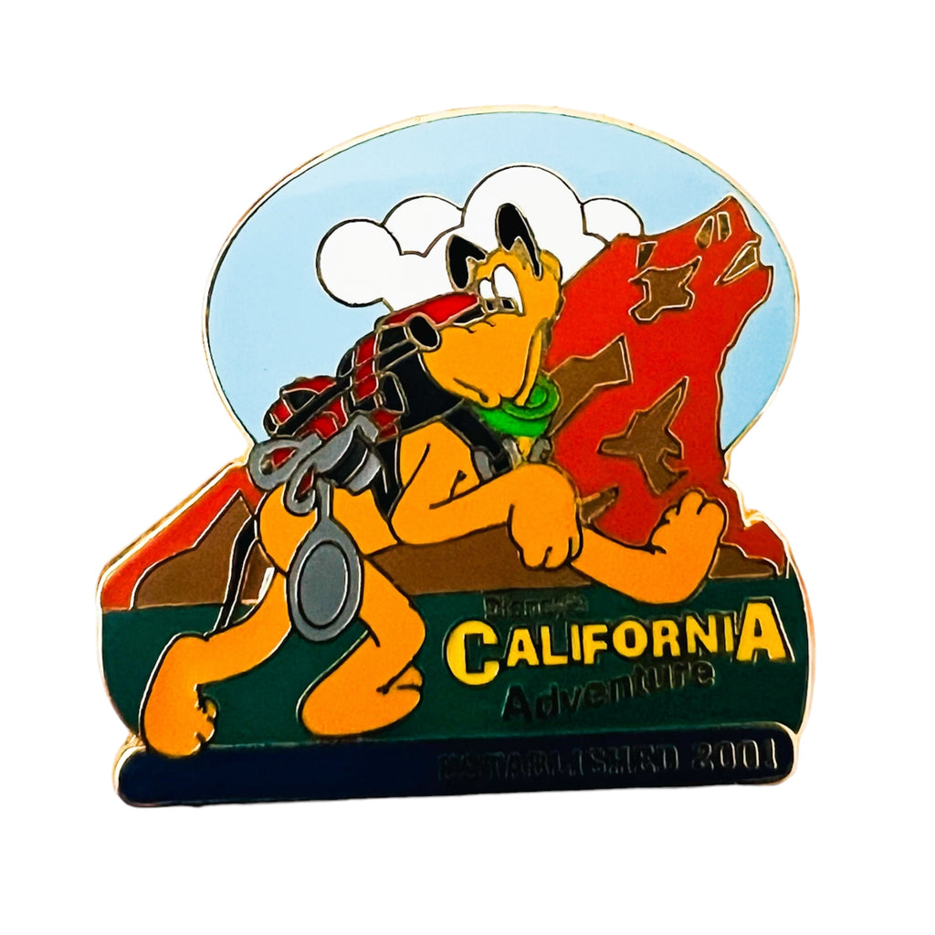 Disney California Adventure DCA Exclusive Pluto Established 2001 Pin