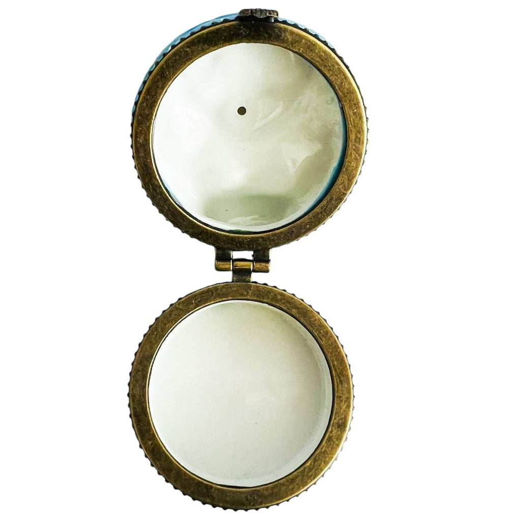 Vintage Lady Bubble Bath Hinged Trinket Box