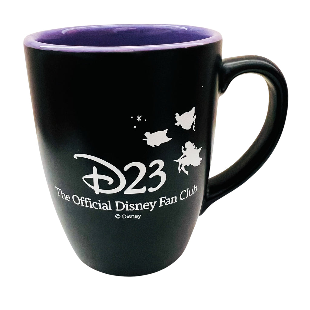 Disney D23 Official Fan Club Black and Purple Mug