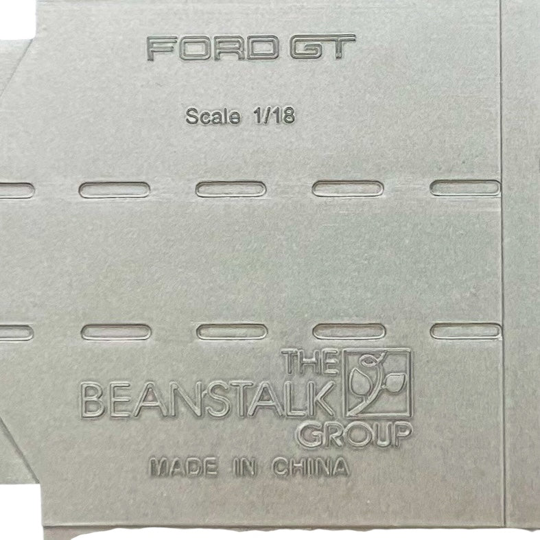 The Beanstock Group Ford Race Car GT Racer 1 Metal Body Model Die Cast Scale 1:18