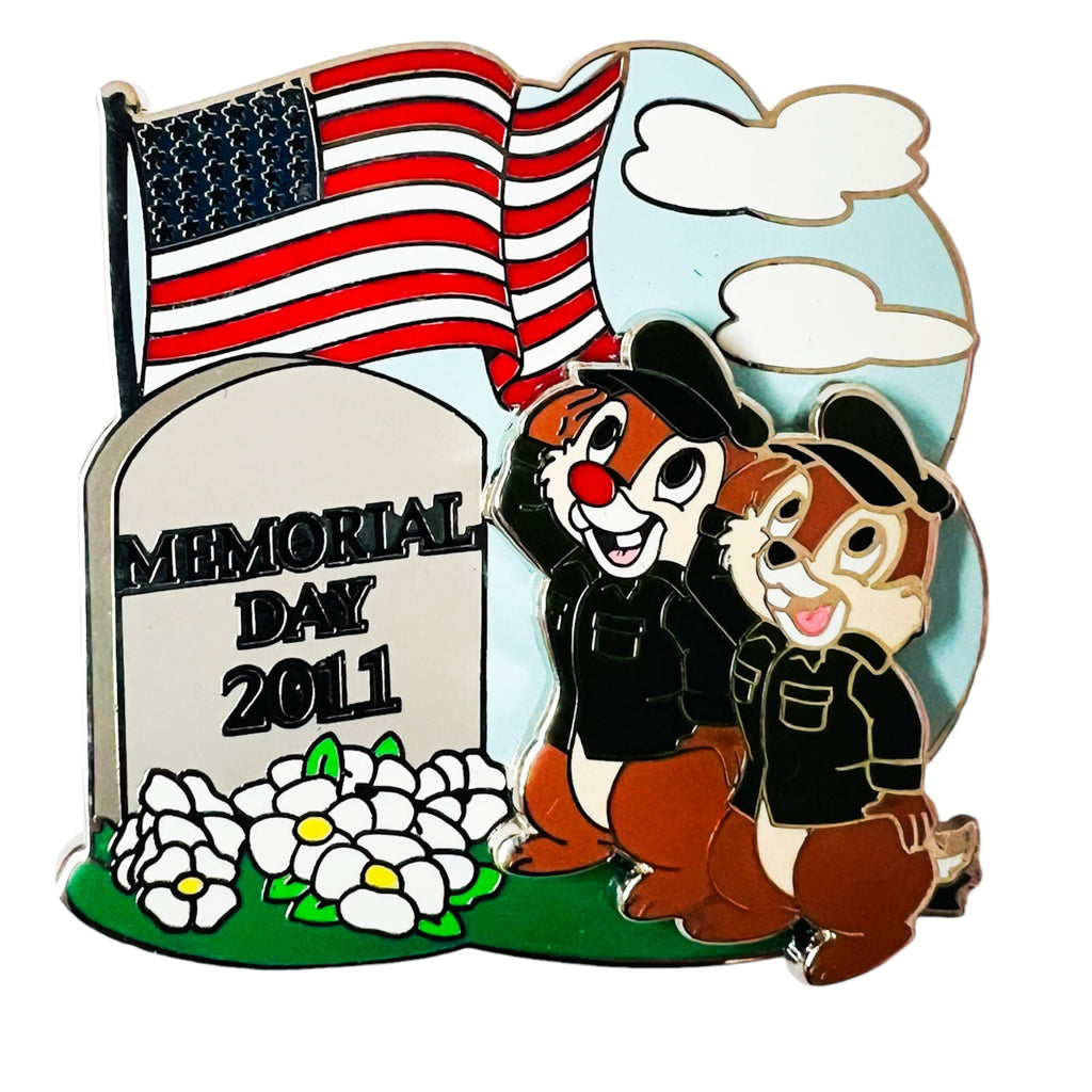 Disney Memorial Day 2011 Chip N Dale As Saluting Army Soldier Limited Edition 1000 Pin