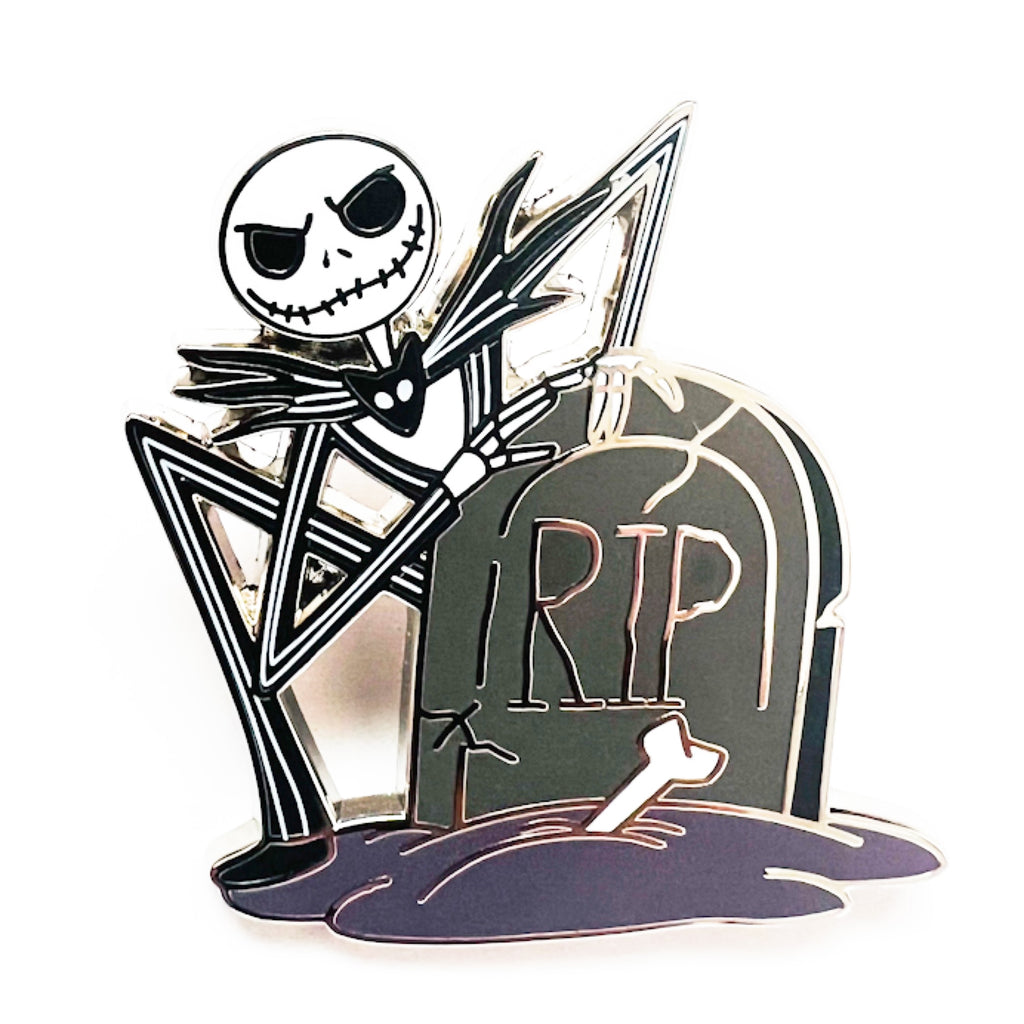 Disney Nightmare Before Christmas Jack Skellington "RIP" Headstone Pin