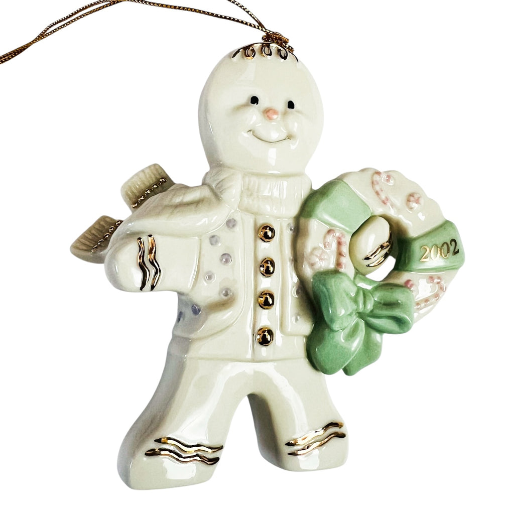 Lenox Gingerbread Man A Gingerbread Christmas 2002 Ornament