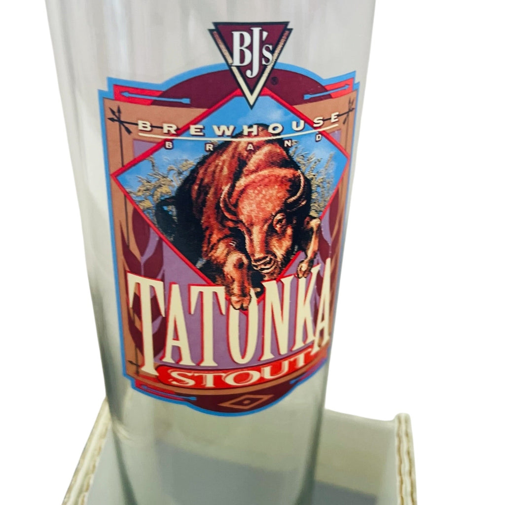 BJ’s General Manager Set of 8 Clear Glass Pint Glasses with Colorful Brewery