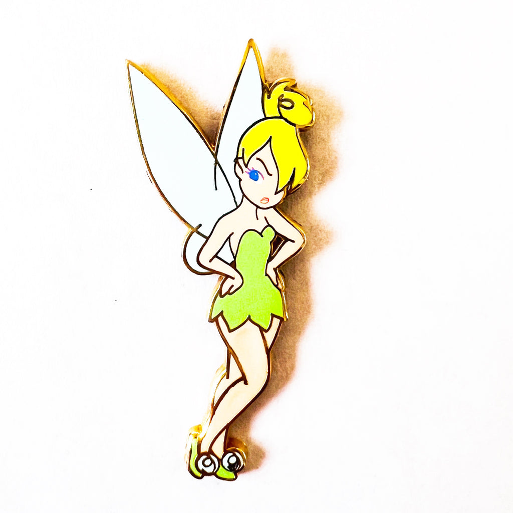 Disney Tinker Bell Blue Eyes Winking Hands on Hips Pin