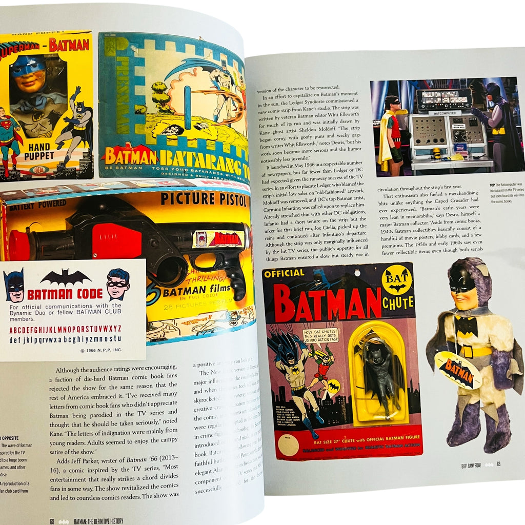 Batman The Definitive History Of The Dark Knight Hardcover Book