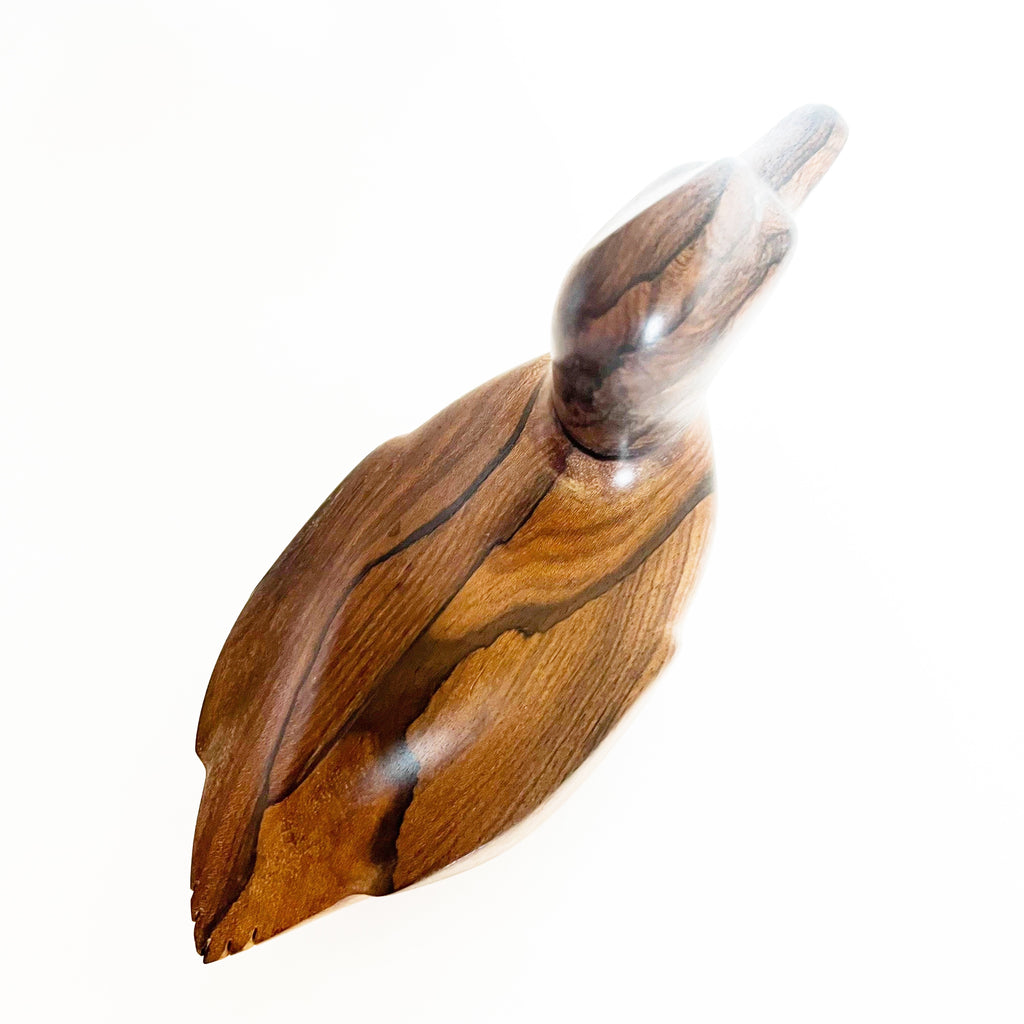 Vintage Hand Carved Solid Wood Duck Decoy