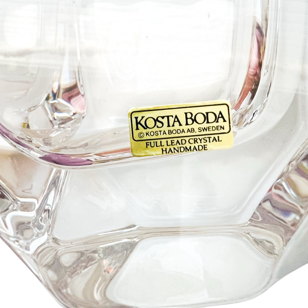Kosta Boda Full Lead Crystal Art Glass Sweden Bowl
