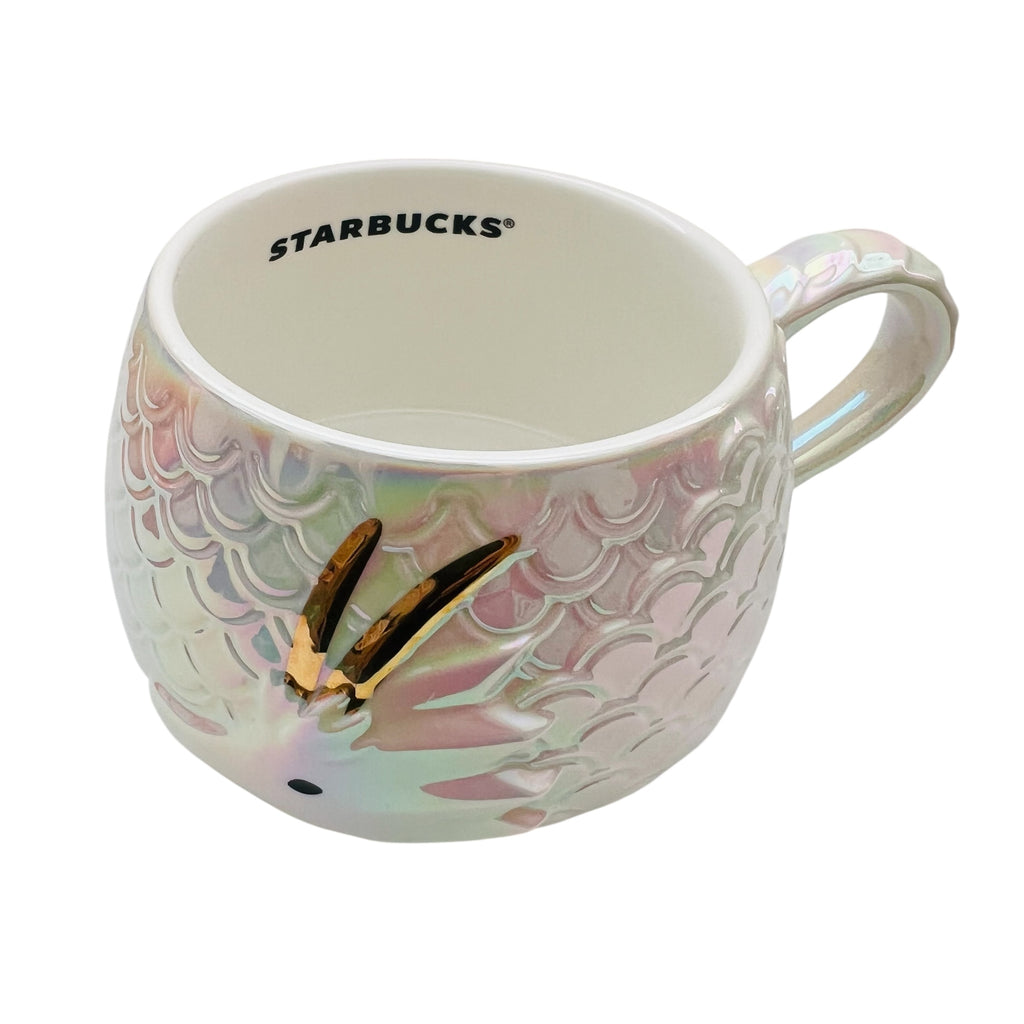 Starbucks Dragon Lunar New Year White Iridescent Pearlized 2024 Mug