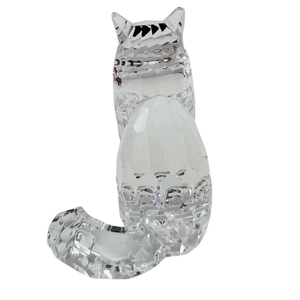 Vintage Swarovski Crystal Sitting Cat Figurine