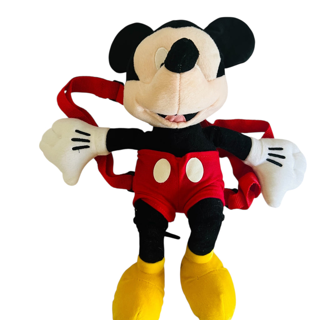 Disney Mickey Mouse Zippered Plush Backpack