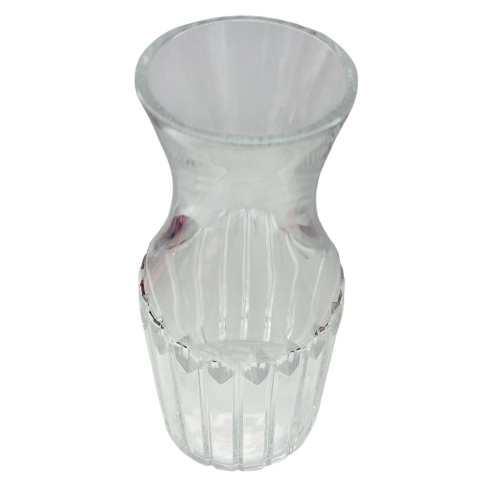 Vintage Ribbed Design Heavy Glass Carafe
