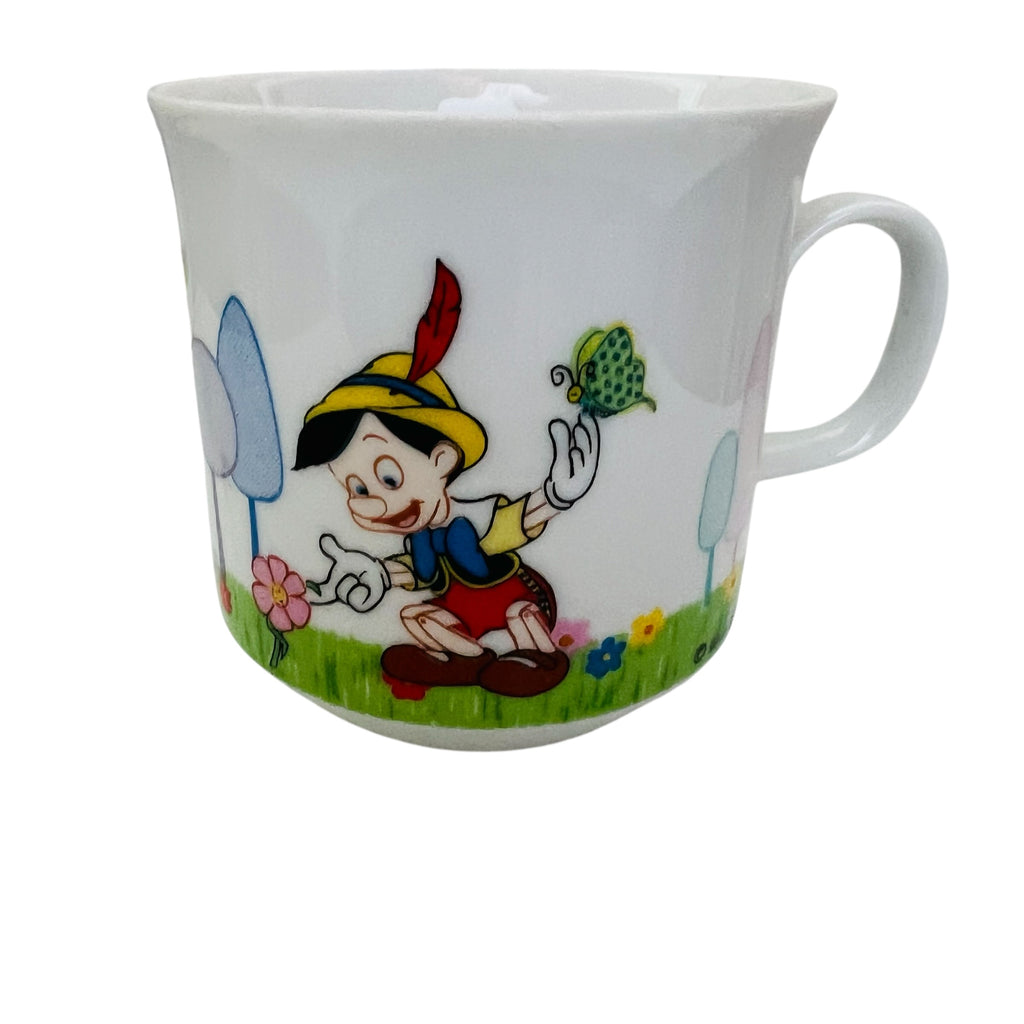 Vintage Walt Disney Productions JAPAN Porcelain Snack Plate & Cup Set
