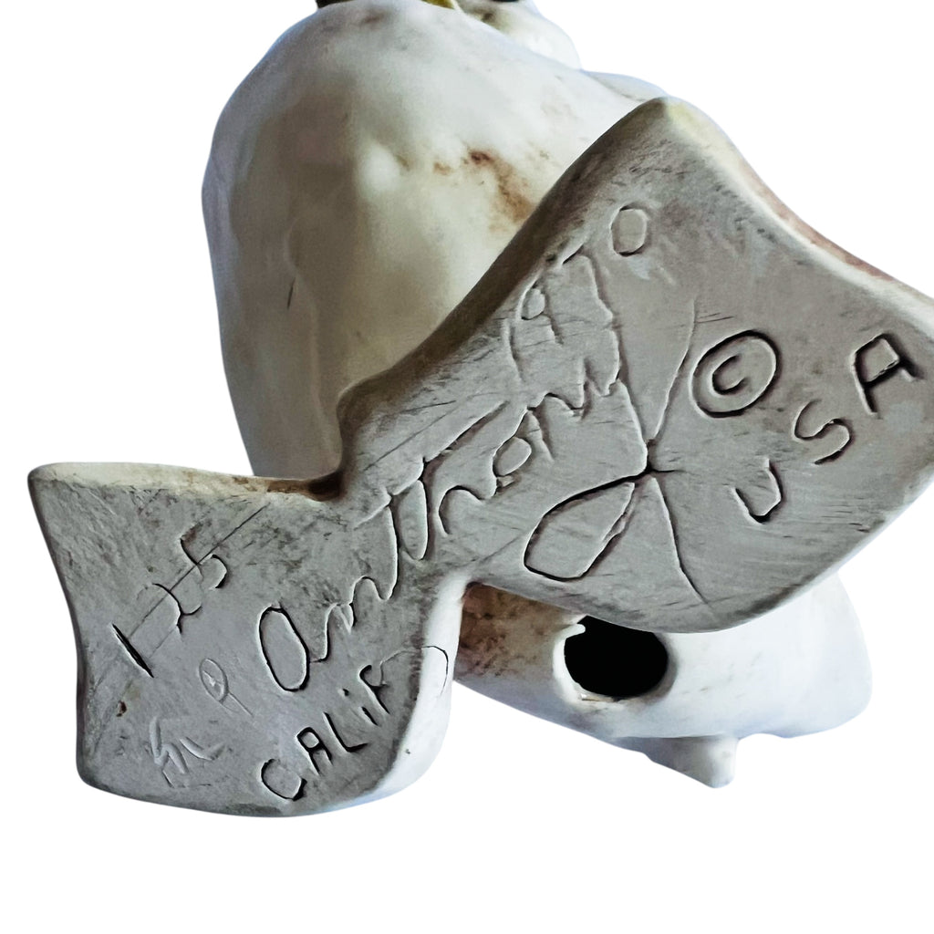 Vintage 1970’s Off White Glazed Standing Duck Figurine