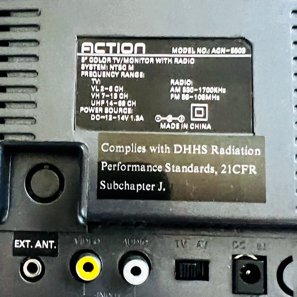 Action 5" Color TV/Monitor with AM/FM Radio