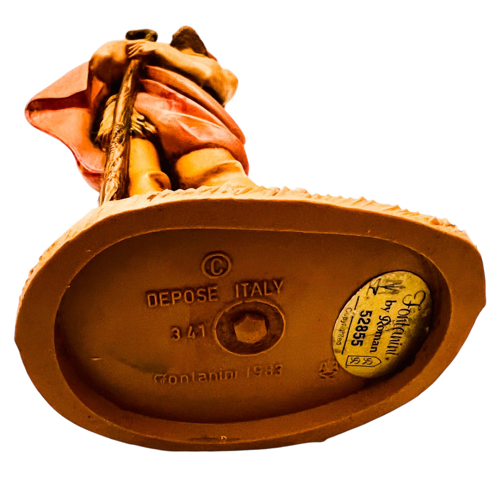 Vintage Fontanini Depose Italy Shepard Villager Figurine