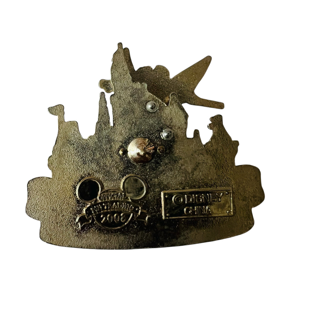 Disney DLR Disneyland Resort Tinkerbell Rhinestone Castle Pin