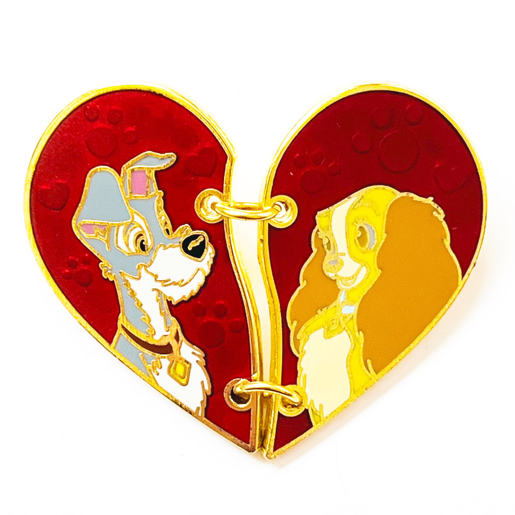 Disney Parks Lady and the Tramp Broken Heart Pin