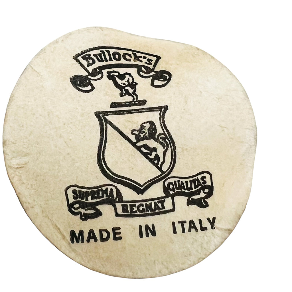 Vintage Bullocks Italy Clear Glass Duck Paperweight