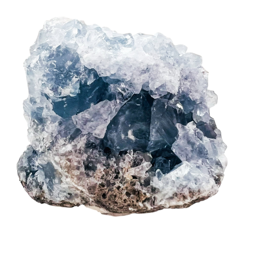 Celestite Crystal Raw Rock Cluster