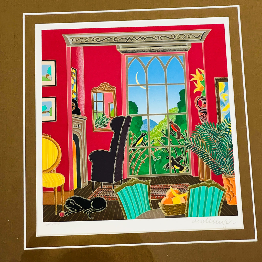 Thomas McKnight “The Red Retreat” Signed/Numbered Framed Art