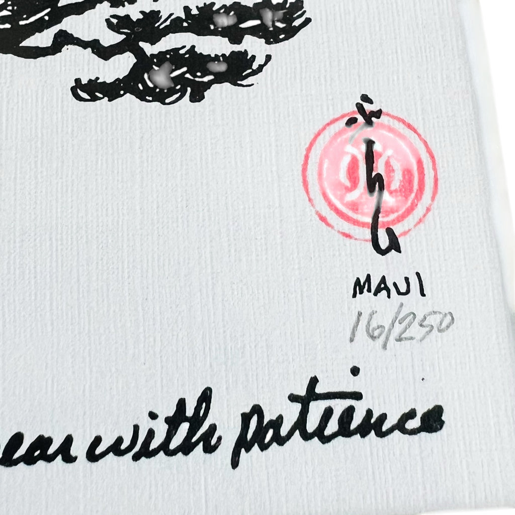 J. Howard Fry Signed Bonsai Tree Framed Art Print