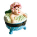 Vintage Lady Bubble Bath Hinged Trinket Box