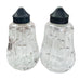 Vintage Waterford Crystal Salt and Pepper Shakers EPNS Lids
