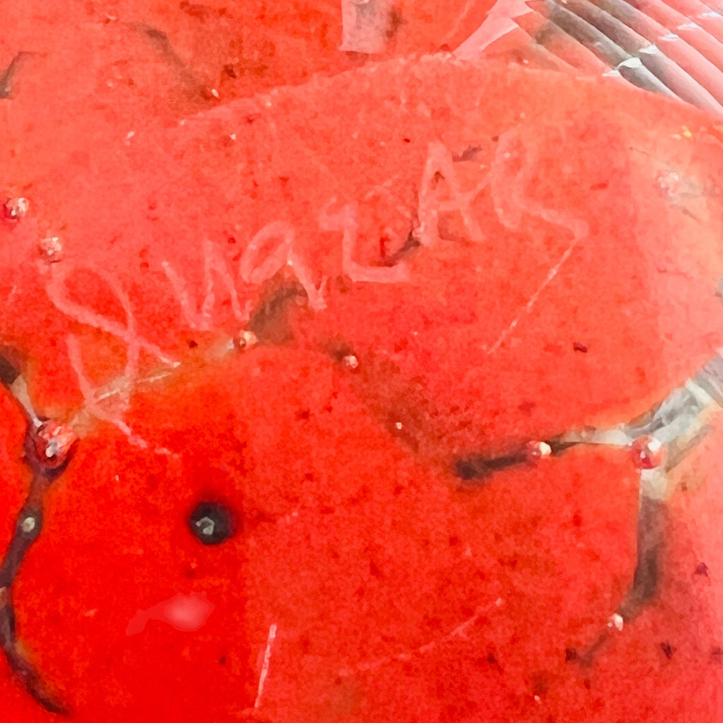 Vintage Studio Art Glass Signed Quazar Vase