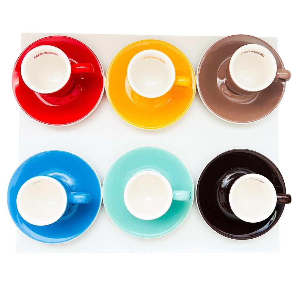 Cafés Richard Espresso Cup and Saucer 6/Set