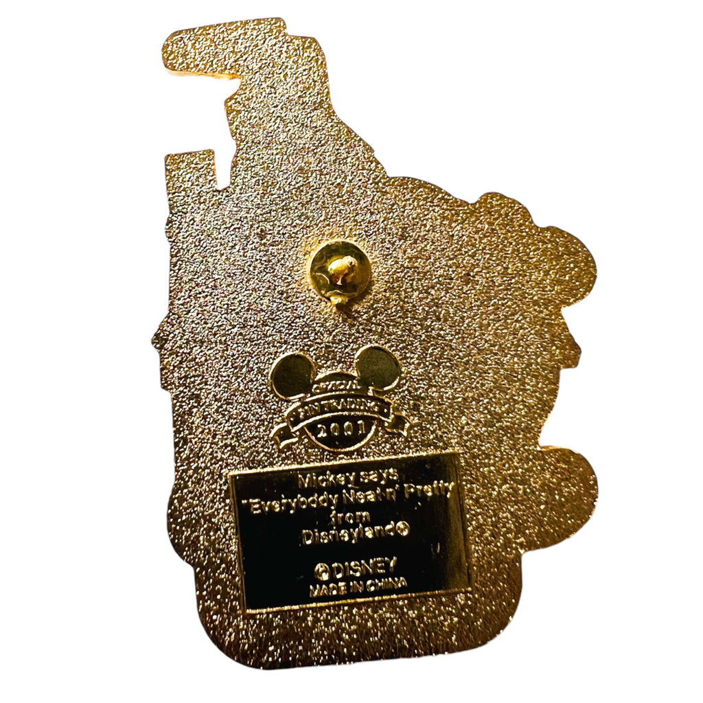 Walt Disney World 2001 Celebration Pins Around Our World Disneyland Logo and Castle Mickey Pin