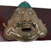 Shirokiya Mask Japanese Ceramic Face Mask On Wood Hanging Japan