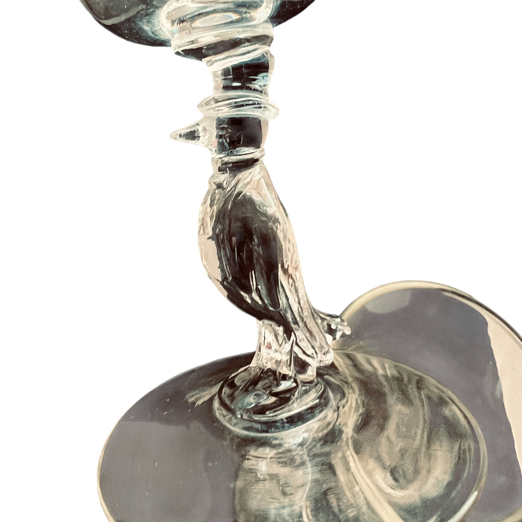 Libbey Cocktail Glasses Top Hat Tuxedo Old Crow Stem Set Of 2