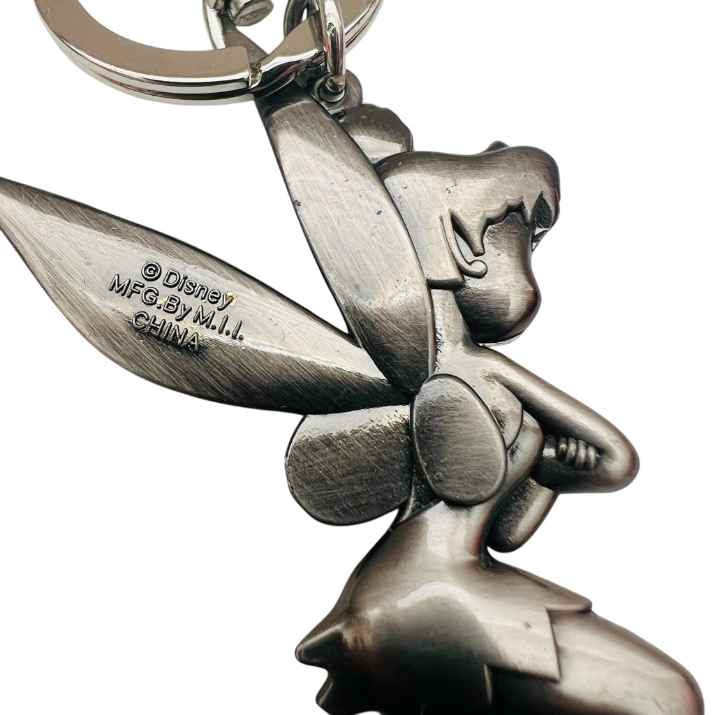 Disney Tinker Bell Arms Crossed Flying Pewter Keychain