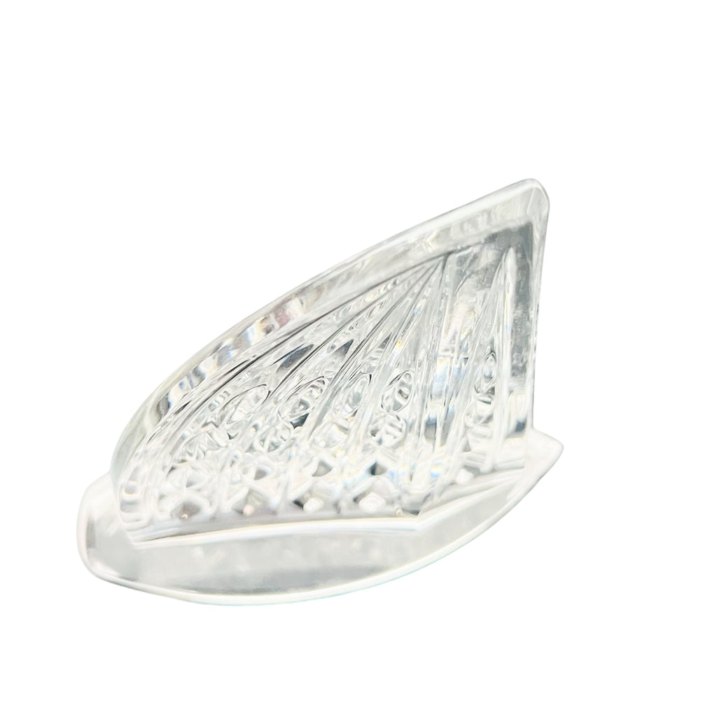 Vintage Waterford Crystal Clear Sailboat Nautical Boat Paperweight Figurine