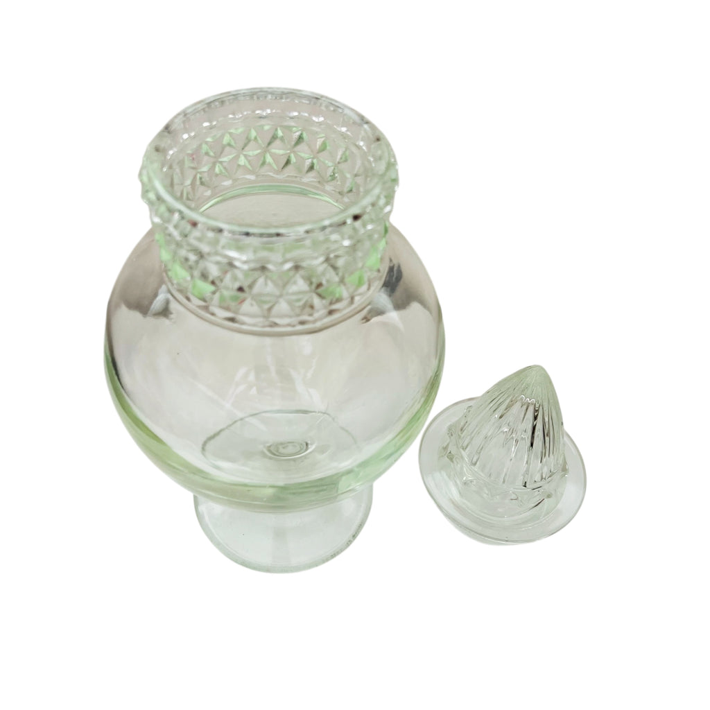 Vintage Apothecary Show Globe Candy Jar Bullet Lid